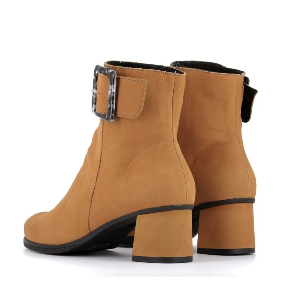 Stylish Tan Ankle Boots - Picture 4 of 13